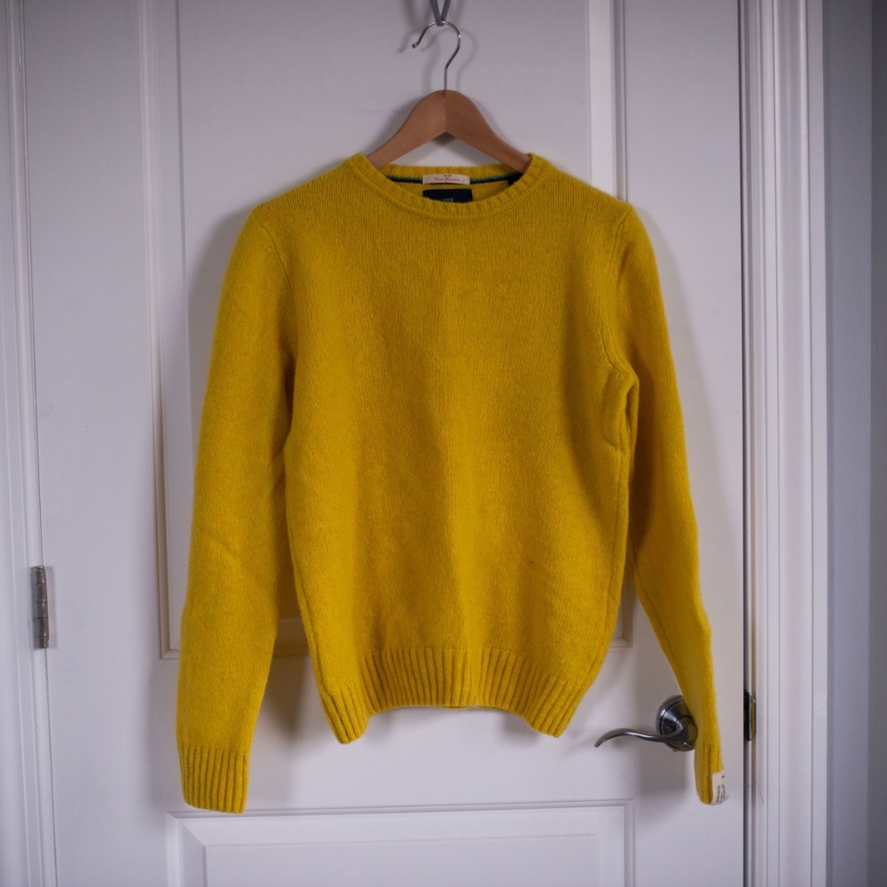 Scotch & Soda yellow wool sweater